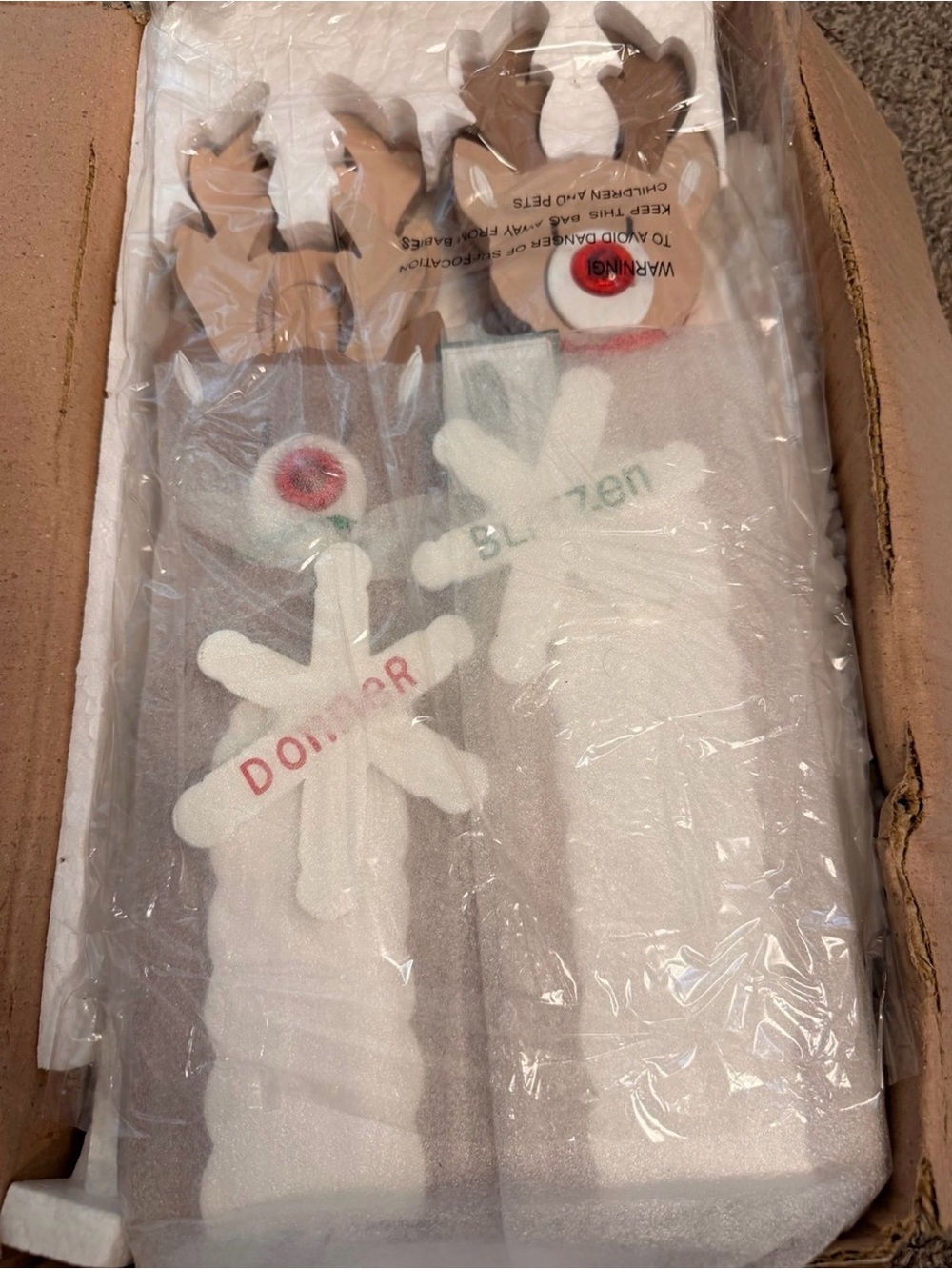 Holiday Reindeer - White and Brown